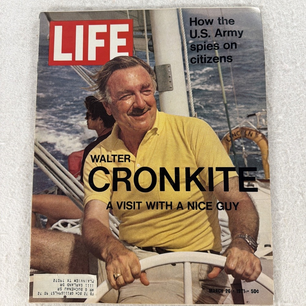 Vintage Life Magazine MARCH 26, 1971 Walter Cronkite GREAT ADS!